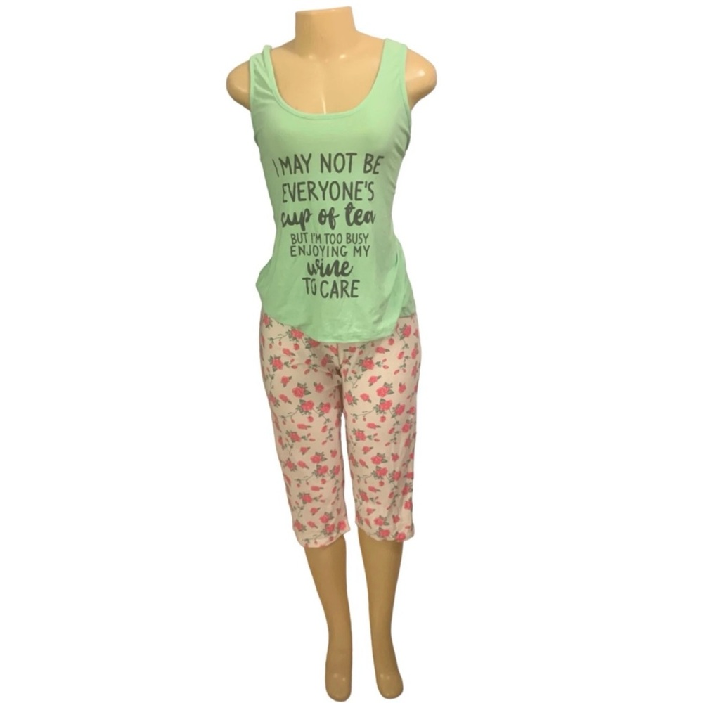 Elegant Emily Sz L Women 2-Piece Pajama Outfit